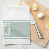 Aangepaste postcode & staat Housewarming Gift Groe Theedoek (Quarter Fold)