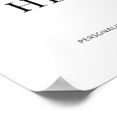 Aangepaste Poster afdrukken 11x17" Wall Art teken (Hoek)