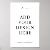 Aangepaste Poster afdrukken 11x17" Wall Art teken (Voorkant)