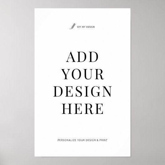 Aangepaste Poster afdrukken 11x17" Wall Art teken (Voorkant)