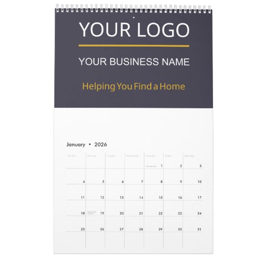 Aangepaste Poster Kalender Branded Kantoor Wall Pr (Jan 2026)