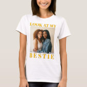 Aangepaste poster met foto van beste vriendinnen, t-shirt (Voorkant)