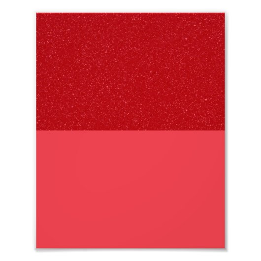 Aangepaste Poster: Ruis & Matte Tomaat Rood Blokke Foto Afdruk (Voorkant)