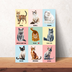 Aangepaste Poster van Kattenras - Voeg Jouw Eigen 