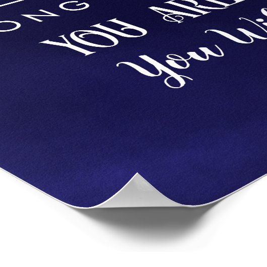 Aangepaste Poster voor de afboeking van aftredings (Hoek)