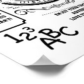 Aangepaste Poster voor leraren Pensionering (Hoek)