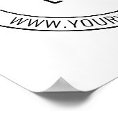 Aangepaste Poster voor zakelijke Logo (Hoek)