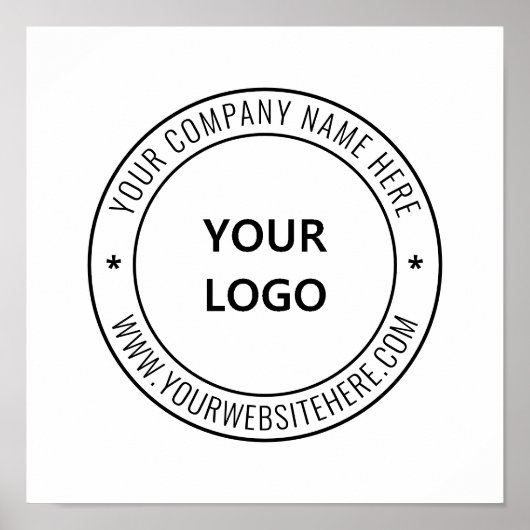 Aangepaste Poster voor zakelijke Logo (Voorkant)