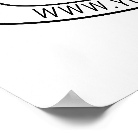 Aangepaste Poster voor zakelijke Logo (Hoek)