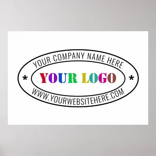 Aangepaste Poster voor zakelijke Logo (Voorkant)