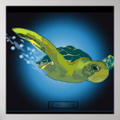 AANGEPASTE POSTER- ZEE SCHILDPAD POSTER (Voorkant)