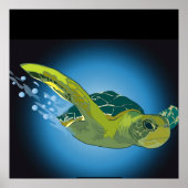 AANGEPASTE POSTER- ZEE SCHILDPAD POSTER (Voorkant)