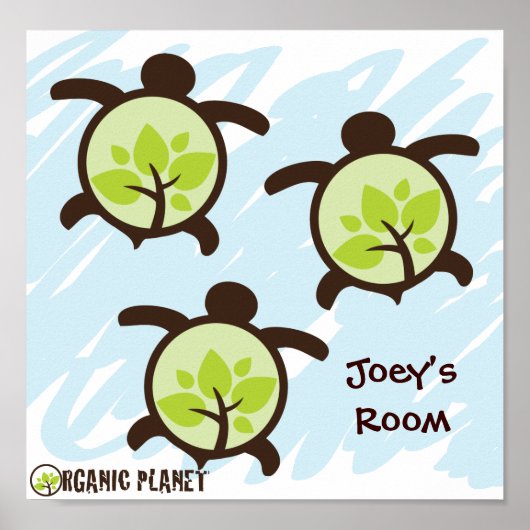 Aangepaste Posters voor schildpad (Voorkant)