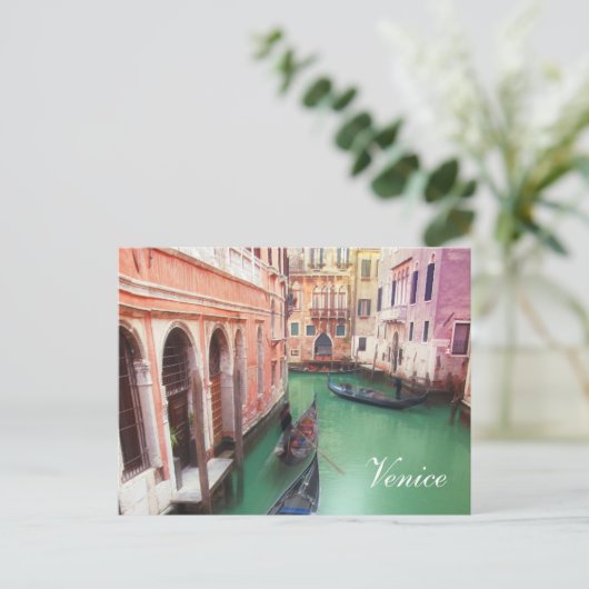 Aangepaste postkaart voor Venetië Canal (Staand voorkant)
