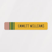 Aangepaste potloodvorm met Kinder naam Labels (Design 1)