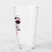 Aangepaste Power Girl Pink Kiss Eyelashes Makeup Glas (Links)