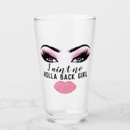 Aangepaste Power Girl Pink Kiss Eyelashes Makeup Glas