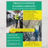 Aangepaste Power Washing Flyer (Voorkant)