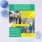 Aangepaste Power Washing Flyer (Enkel)