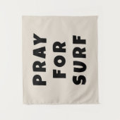 Aangepaste 'Pray for Surf'-banner met persoonlijke Wandkleed (Voorkant)