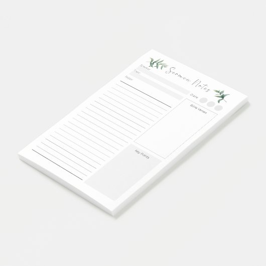 aangepaste preek post-it® notes (Schuin)