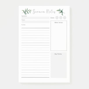 aangepaste preek post-it® notes