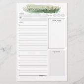 Aangepaste preken briefpapier (Achterkant)