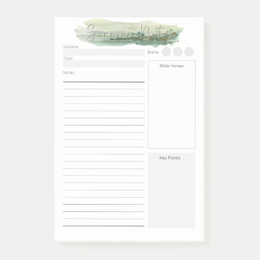 Aangepaste preken post-it® notes (Voorkant)