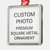 Aangepaste Premium 2" Foto Kerstboom Ornament (Links)