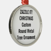 Aangepaste Premium-kerstboomversiering Metalen Ornament (Rechts)