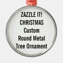 Aangepaste Premium-kerstboomversiering Metalen Ornament