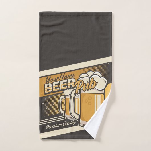Aangepaste Premium - Mok voor koude bier - Pub Bar Bad Handdoek (Handdoek)
