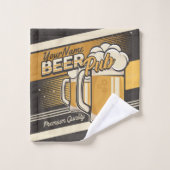 Aangepaste Premium - Mok voor koude bier - Pub Bar Bad Handdoek (Wasdoekje)