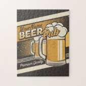 Aangepaste Premium - Mok voor koude bier - Pub Bar Legpuzzel (Verticaal)