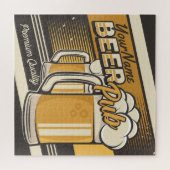 Aangepaste Premium - Mok voor koude bier - Pub Bar Legpuzzel (Horizontaal)