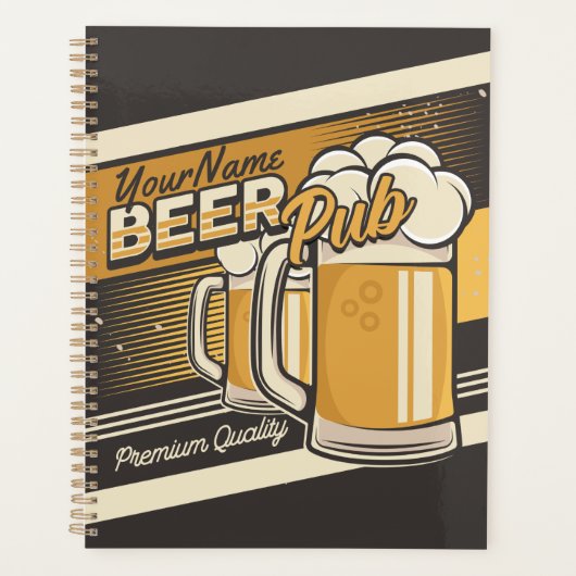 Aangepaste Premium - Mok voor koude bier - Pub Bar Planner (Voorkant)