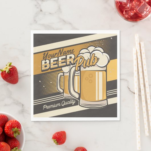 Aangepaste Premium - Mok voor koude bier - Pub Bar Servet (Insitu)