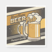 Aangepaste Premium - Mok voor koude bier - Pub Bar Servet (Voorkant)