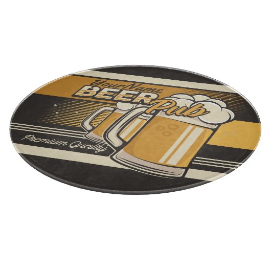 Aangepaste Premium - Mok voor koude bier - Pub Bar Snijplank (Hoek)