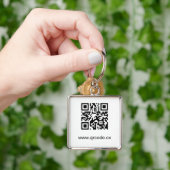 Aangepaste Premium Square Sleutelhanger (groot) (Hand)