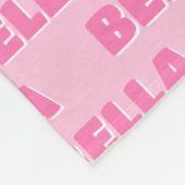 Aangepaste Preppy Naam Deken Roze (Hoek)