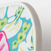 Aangepaste preppy roze Pickleball Paddle (Links Detail)