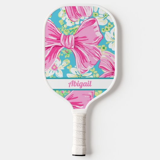 Aangepaste preppy roze Pickleball Paddle (Achterkant)