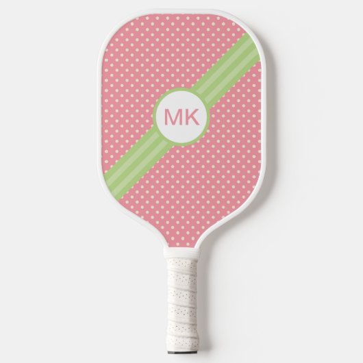 Aangepaste preppy roze Pickleball Paddle (Voorkant)
