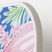 Aangepaste preppy roze Pickleball Paddle (Links Detail)