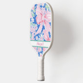 Aangepaste preppy roze Pickleball Paddle (Links)