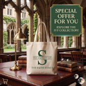 Aangepaste Preppy Varsity Gespleten Monogram & Naa Grote Tote Bag