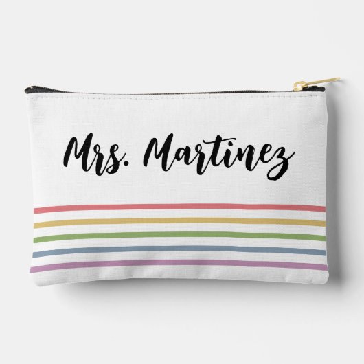 Aangepaste preschoolleraar persoonlijke cadeaus etui (Achterkant)