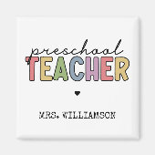 Aangepaste preschoolleraar persoonlijke cadeaus magneet (Voorkant)