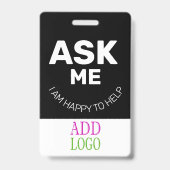 Aangepaste PRESS - Fotopas- Naam ID ID-badge Badge (Achterkant)